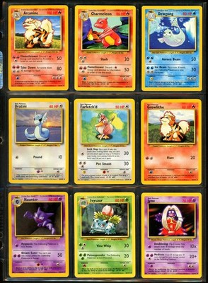 1999 Pokemon BASE SET Unlimited Edition COMPLETE Non Holo UNCOMMON