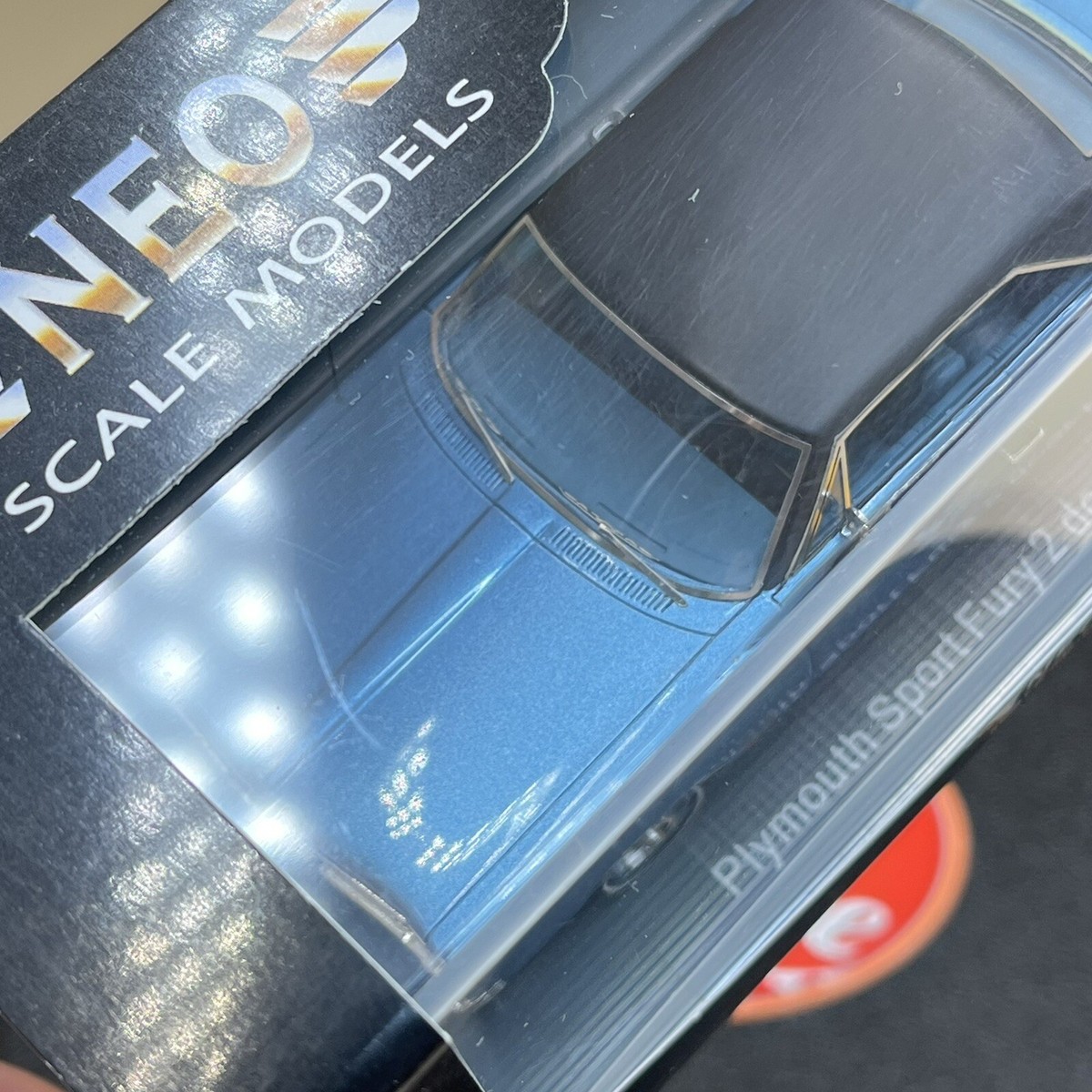 NEO 1/43 Plymouth Sport Fury 2 door Hardtop Light Blue 1968 Resin