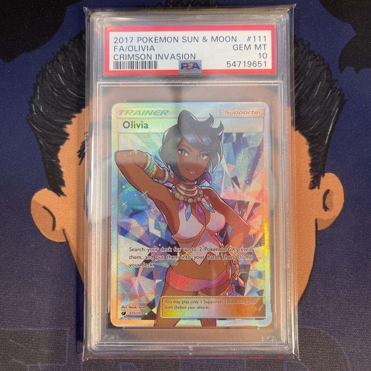 💎PSA 10 GEM MINT 2017 Pokemon Crimson Invasion OLIVIA #111 Full