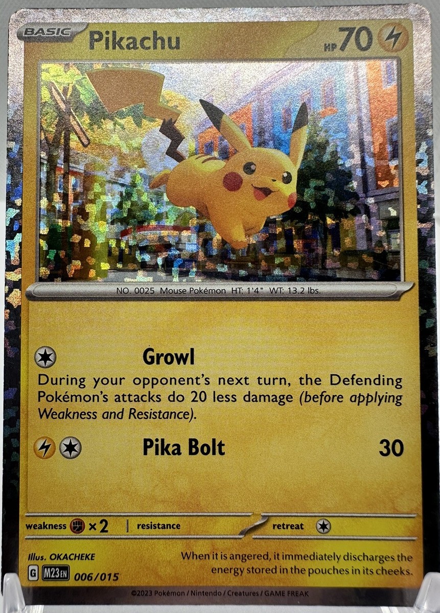 Pikachu 006/015 Holo McDonald's 2023 Pokemon Card McDonald's HOLO