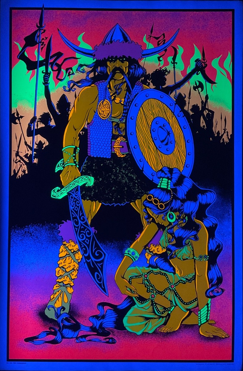 The Conqueror Original Vintage 1970s Black Light Poster 23 x 35 | eBay