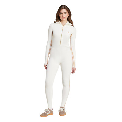 Women's Adidas Originals Off White Premium Knit Stretch Jumpsuit