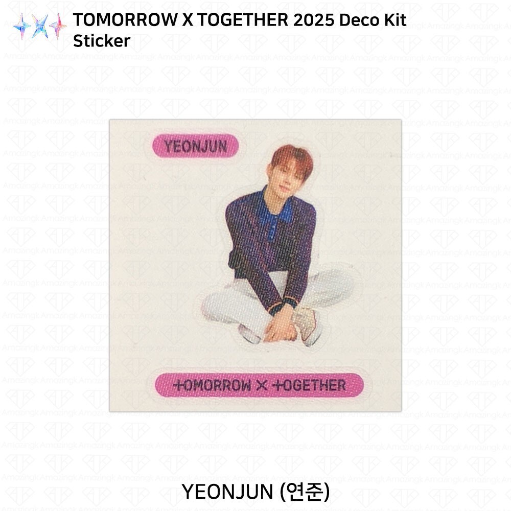 TXT 2025 Deco Kit Benefit Ticket Photocard Sticker