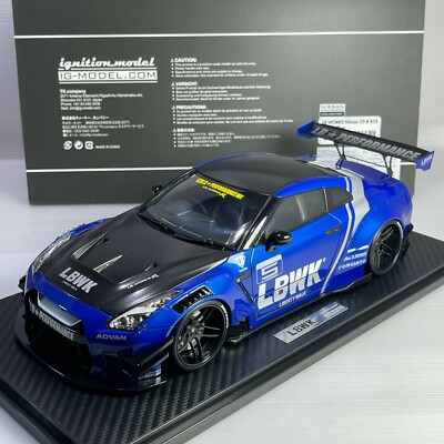 1/18 Ignition Model Nissan LB-WORKS Nissan GT-R R35 type 2 Blue