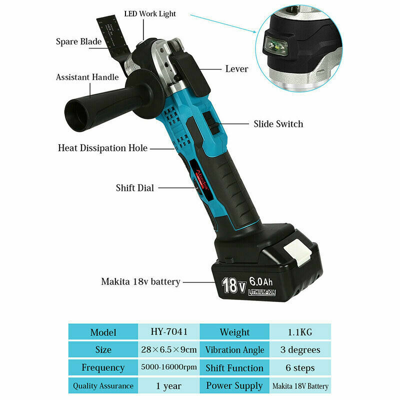 Makita XMT03Z 18V Cordless Oscillating MultiTool for sale online
