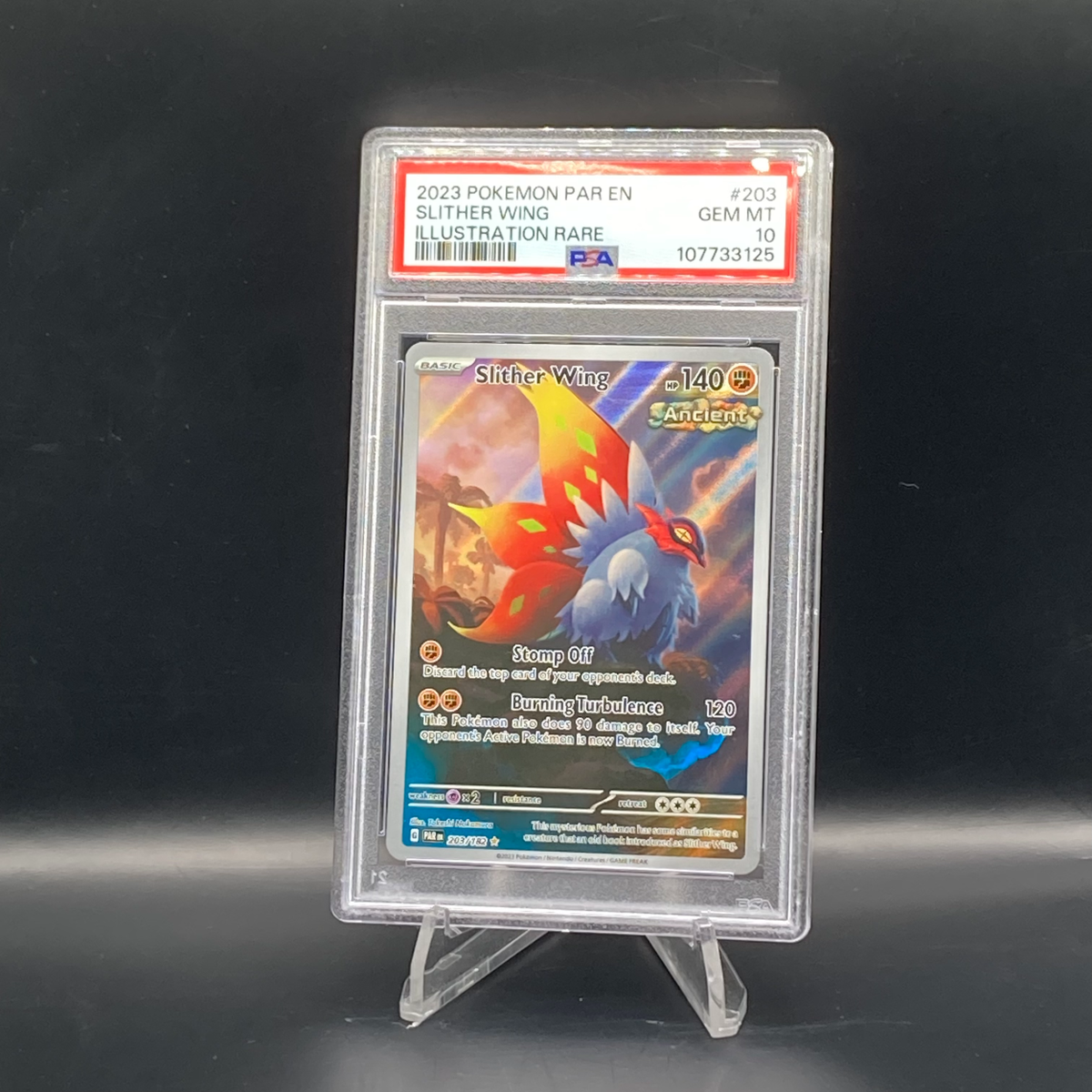 Slither Wing 203/182 Pokemon Paradox Rift PSA 10 GEM MINT