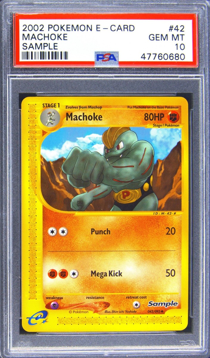 2002 POKEMON E-CARD SAMPLE #42 MACHOKE PSA 10 | eBay