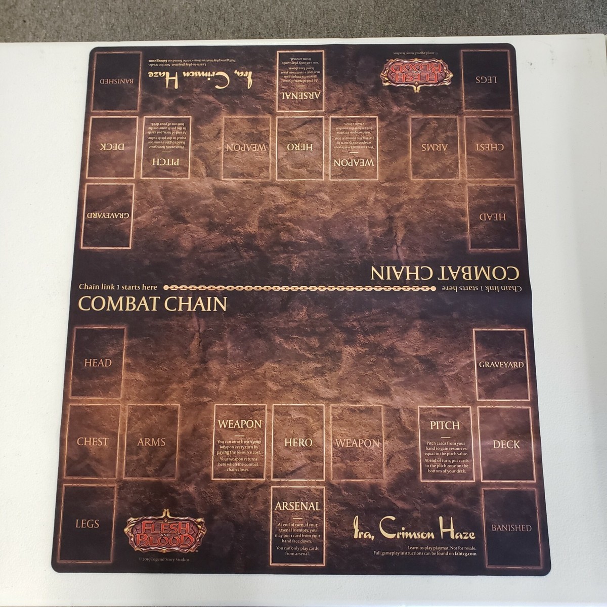 Flesh and Blood 2 Player Ira, Crimson Haze Playmat | eBay