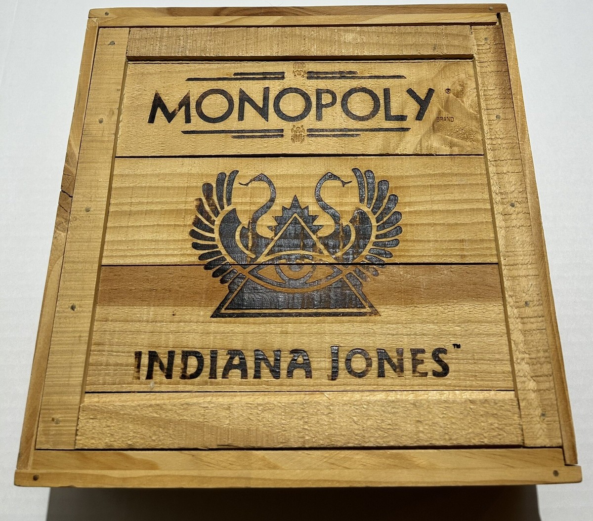 Monopoly Indiana Jones Limited Edition Numbered Game Wood Crate