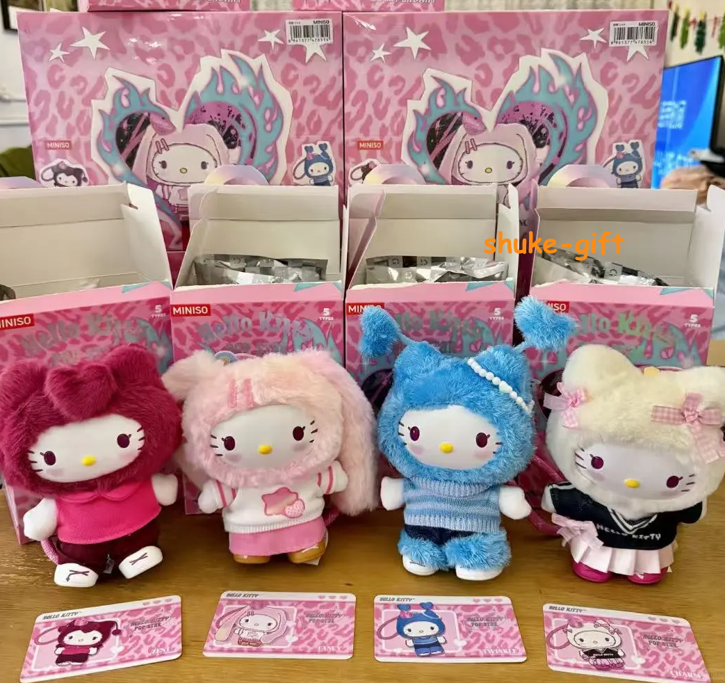 Miniso Hello Kitty Pop Star Series Plush Confirmed Blind Box