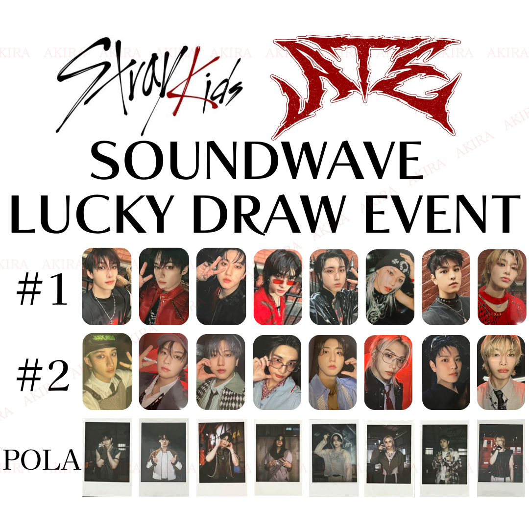 STRAY KIDS ATE SOUNDWAVE LUCKY DRAW EVENT OFFICIAL PHOTO CARD