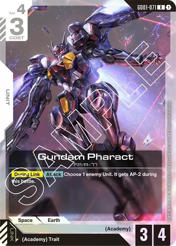 Gundam Pharact Errata Foil - GD01-071 NM - Gundam TCG Card Game | eBay
