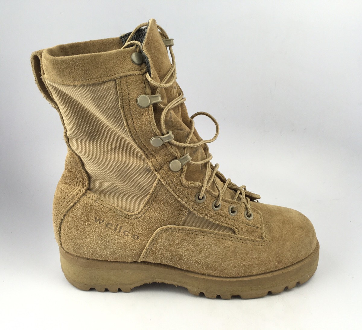 Wellco Desert Tan Combat Military Boots Gore-Tex 03-D-0320 Size 5