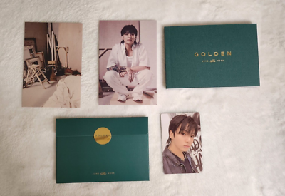 BTS Jungkook GOLDEN Weverse Albums Photocard Postcard Photobook