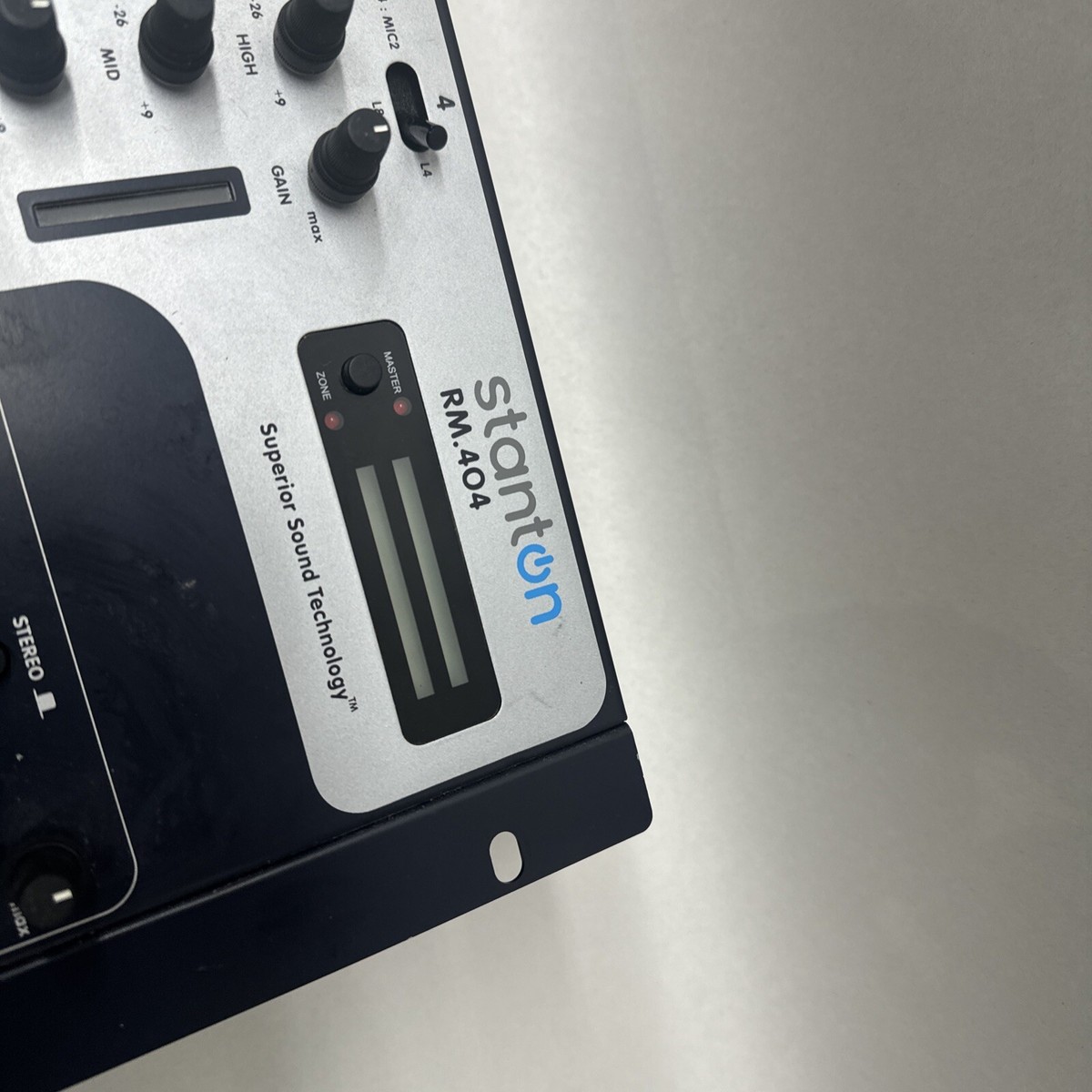 STANTON RM 404 Mixer New Dj Scratch 4 Channel Phono Rack Mountable