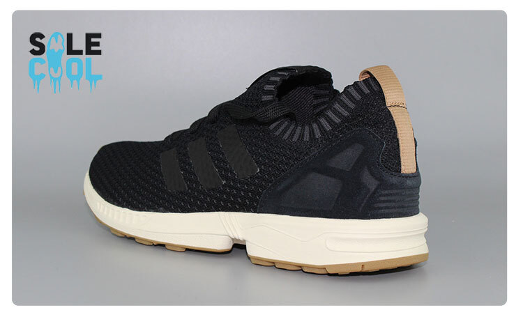 Adidas Originals ZX Flux PK Black Gum Mens Primeknit Running