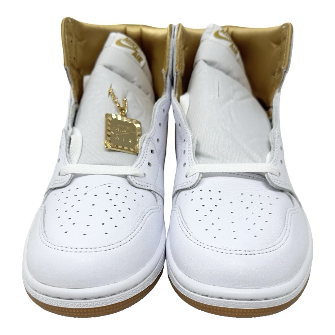 Air Jordan 1 Retro High OG White/Metallic Gold FD2596107 Size 10.5