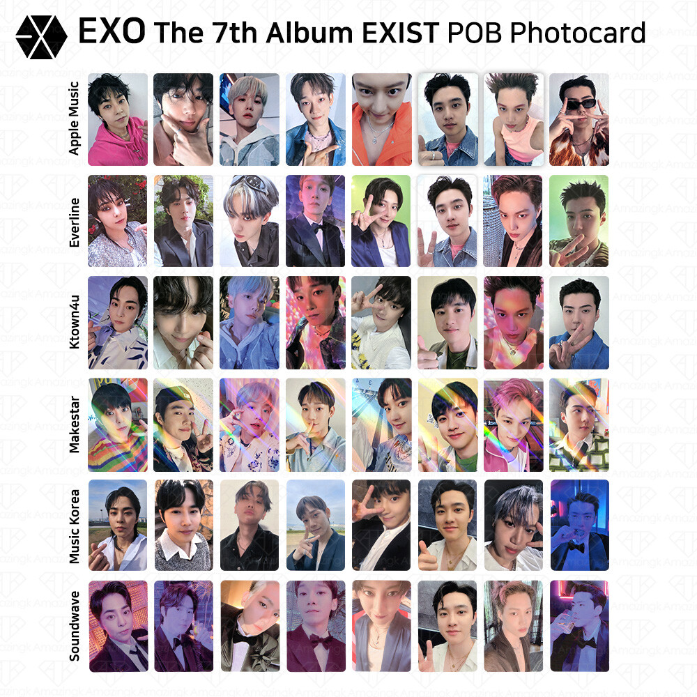 EXO The 7th Album EXIST POB Photocard Apple Music Soundwave