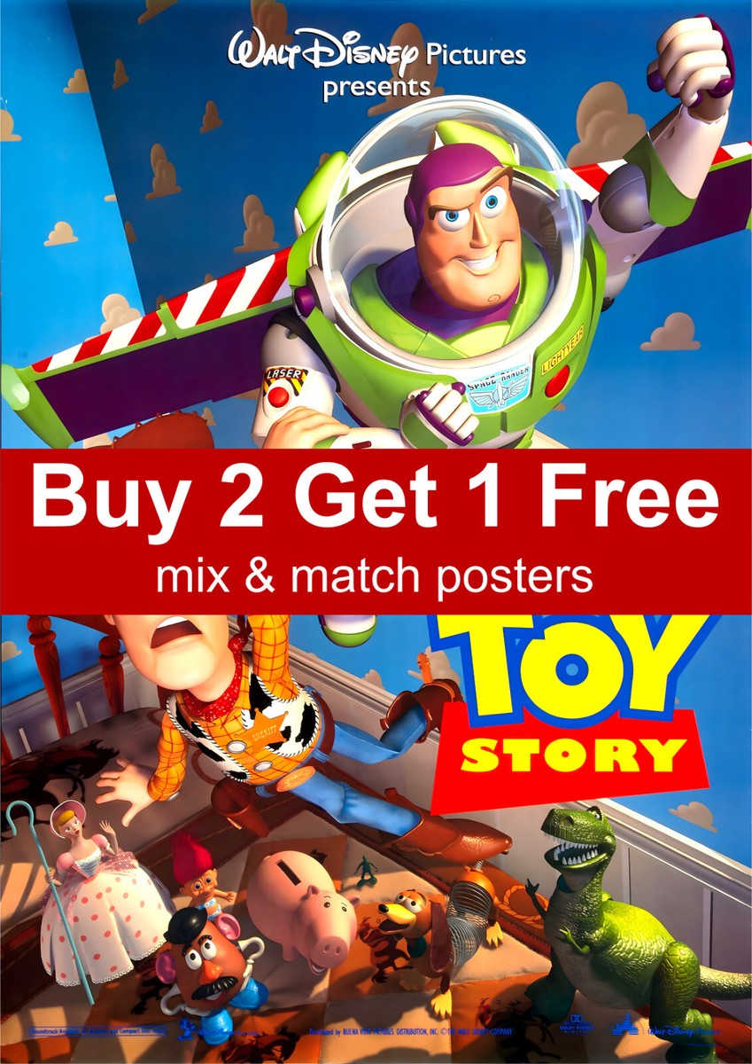 Toy Story 1995 Movie Poster A5 A4 A3 A2 A1 | eBay UK