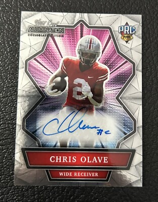 Chris Olave 2021 Wild Card Alumination Prizm AUTO Autograph RC