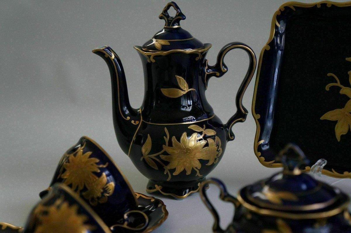 JLMENAU Graf Von Henneberg-Porzellan 1777 Echt Kobalt Germany