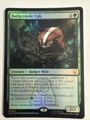 MTG Badgermole Cub 0167 (Foil) Avatar: The Last Airbender TLA NM