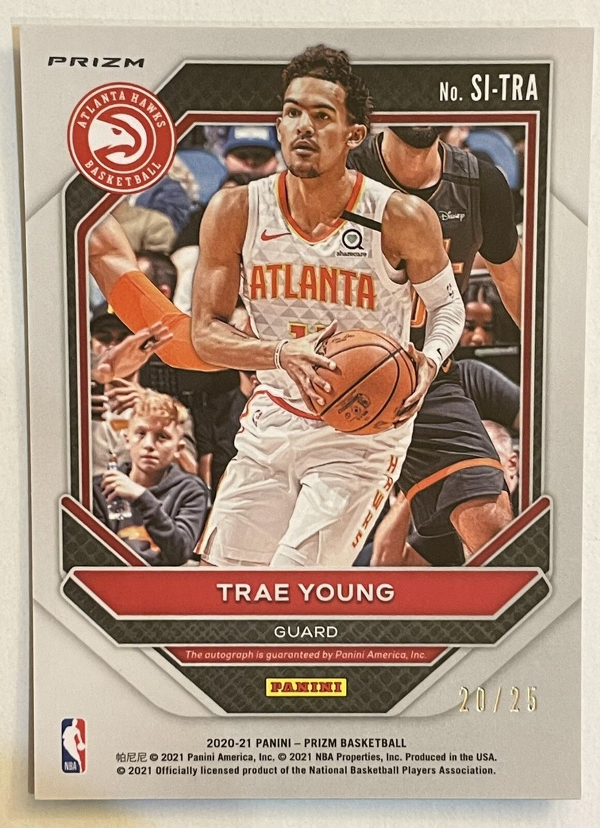 TRAE YOUNG AUTO 20-21 PRIZM MOJO # 20/25 SIGNATURES AUTOGRAPH