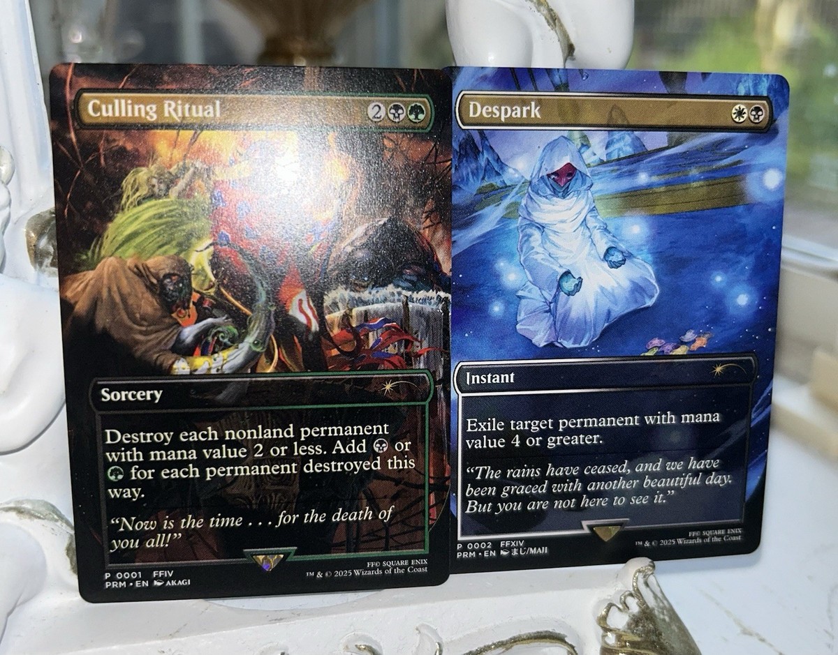MTG Culling Ritual & Despark Non-Foil Promo Final Fantasy English