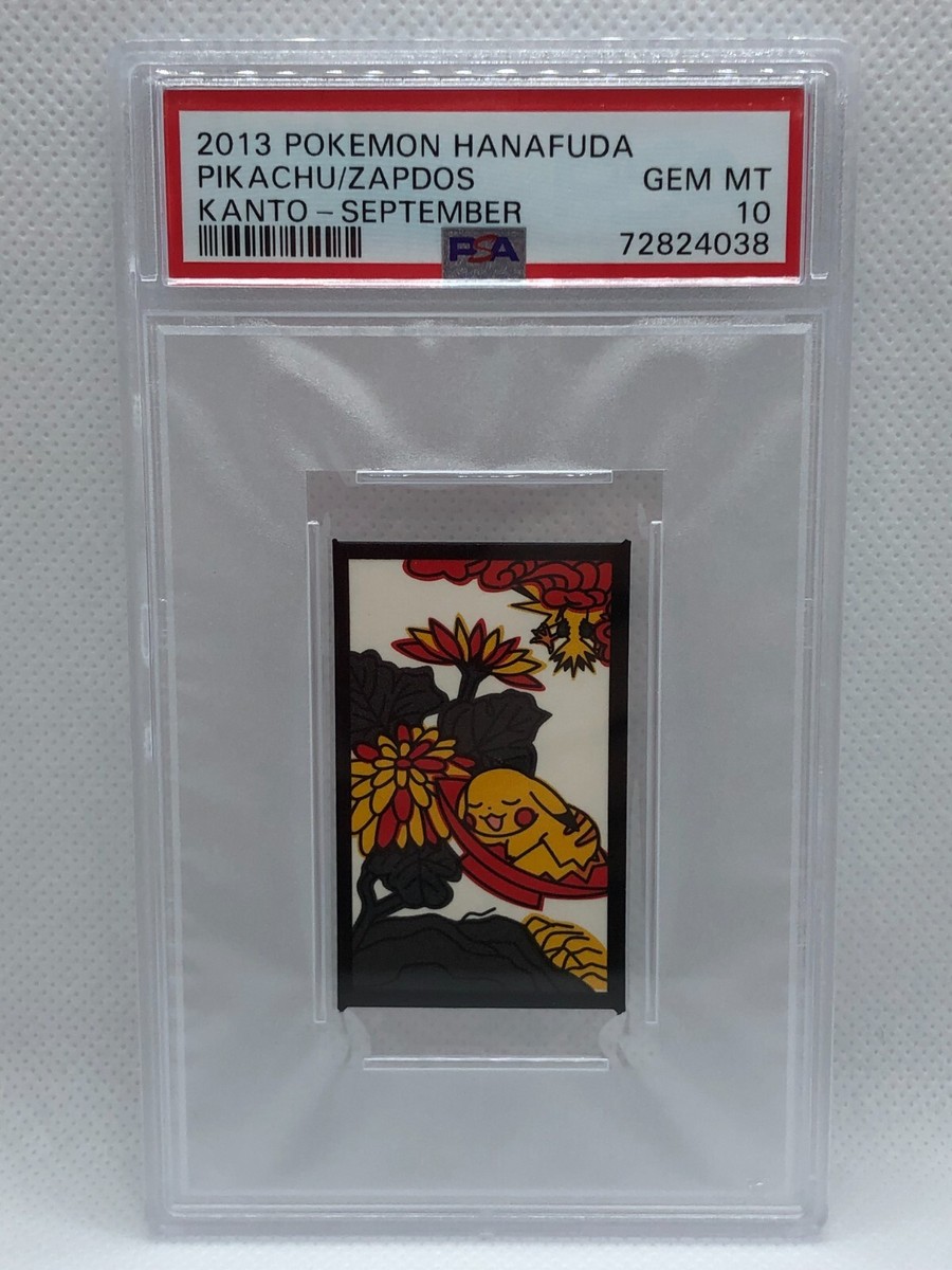 Pokemon Hanafuda card 2013 Japanese Kanto September Pikachu Zapdos