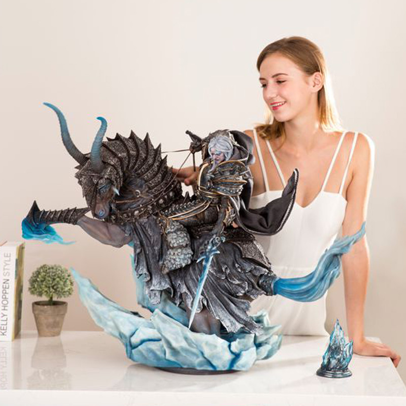 1/4 Death Knight Arthas Statue Lin Studios Resin Model WOW