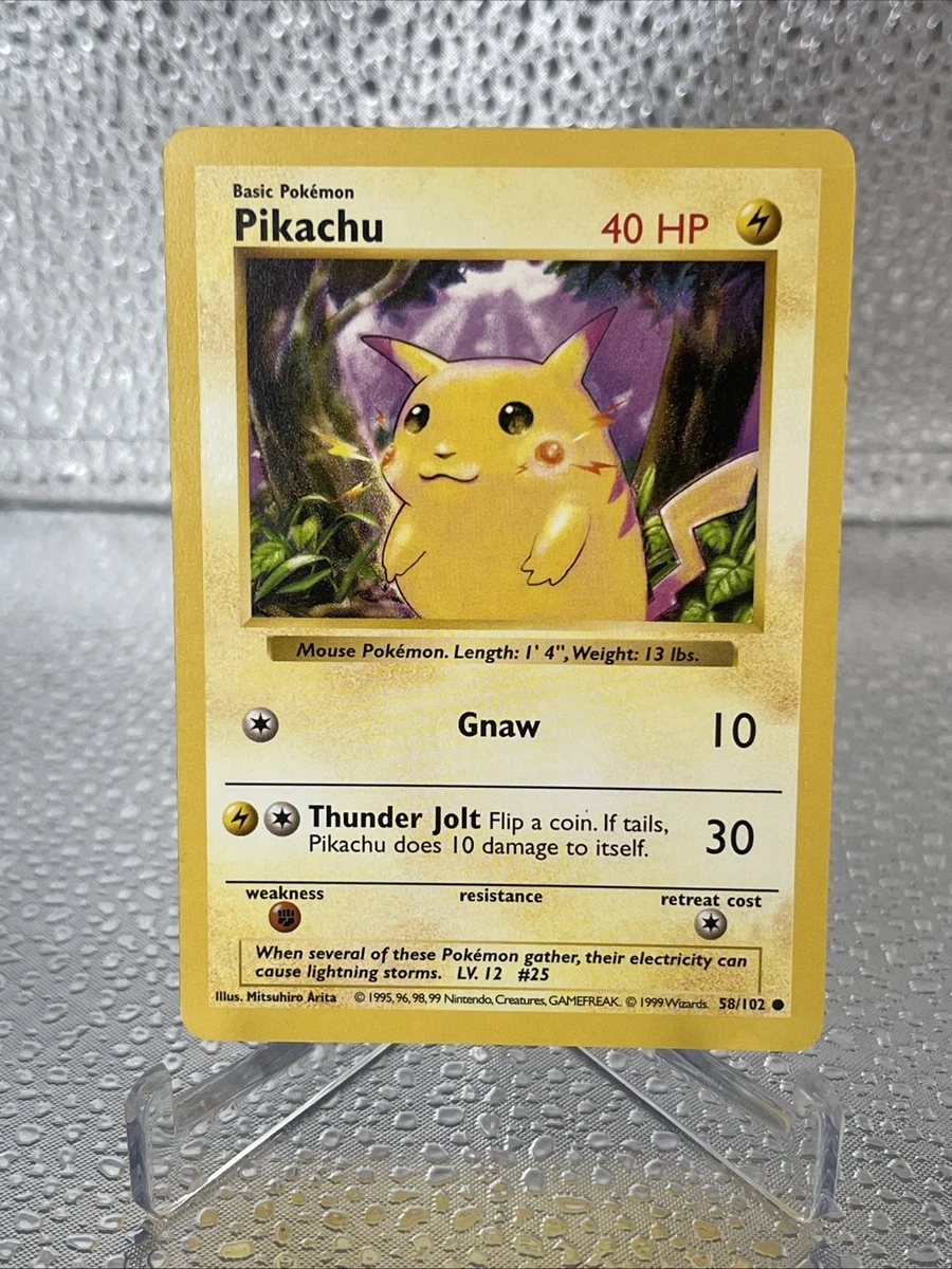 Pikachu Pokémon TCG Shadowless Individual Collectible Card Game