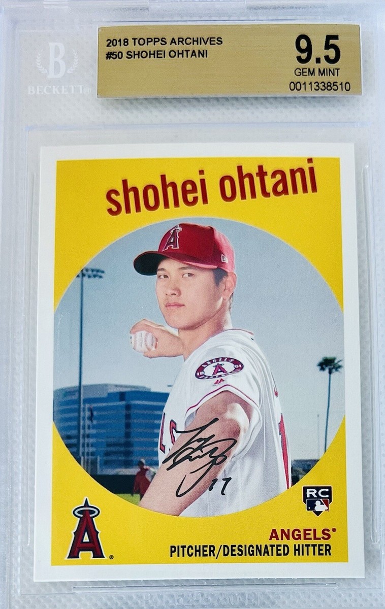 2018 Topps Archives Shohei Ohtani Rookie Card BGS 9.5 💎 Yellow