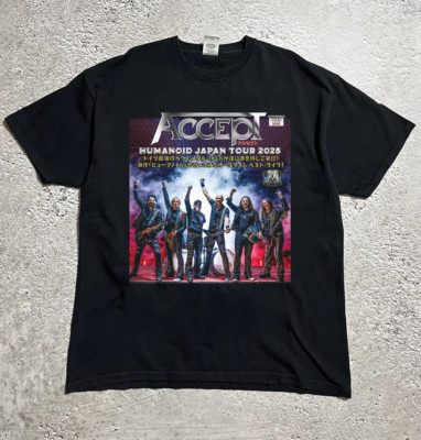 NEW ACCEPT Band JAPAN Tour 2025 Shirt Black All Size AR1319 | eBay