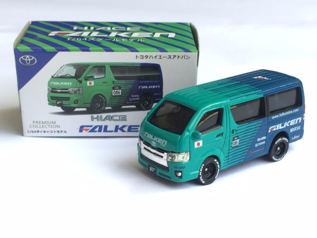 1:64 Toyota Hiace Falken diecast same Tomica Hot Wheels size - New