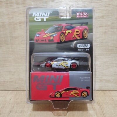 CHASE CAR - Mini GT #684 Red McLaren F1 GTR 1996 Presentation