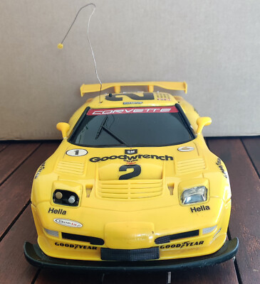 Radio Shack RC Corvette C5-R Yellow Track Car | eBay