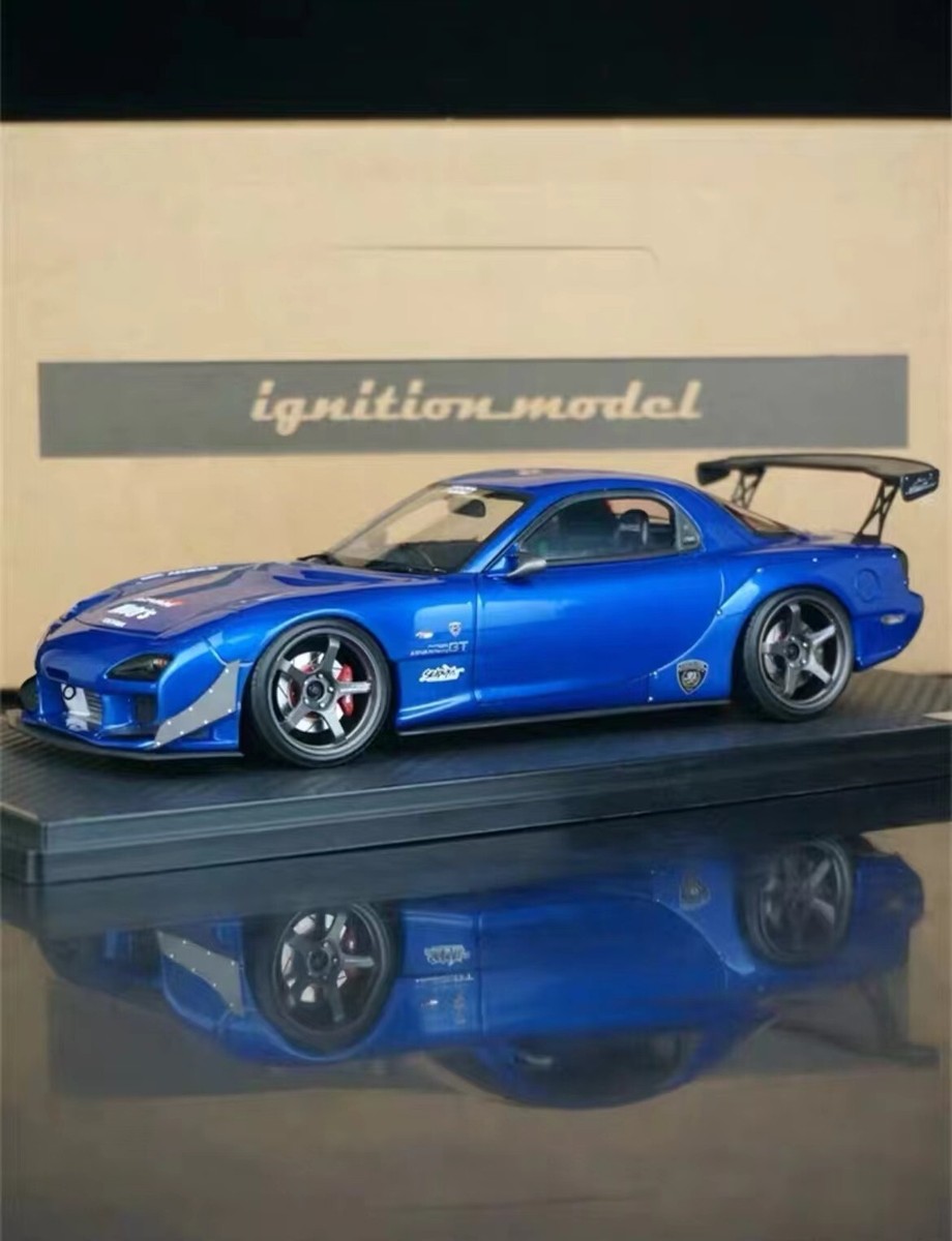 Ignition Model 1/18 FEED Mazda RX-7 FD3S 魔王 Blue Metallic JDM