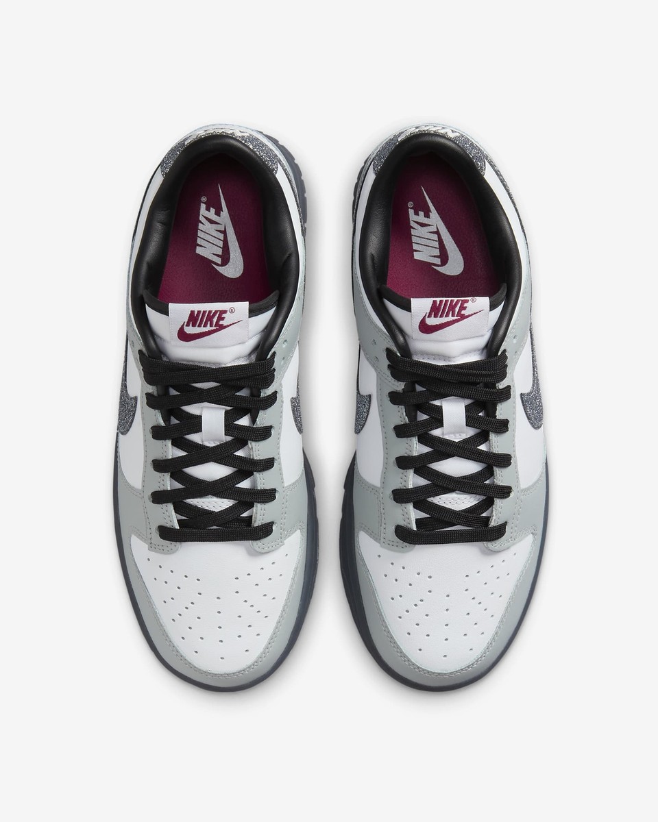 HQ3462-191 Nike Women's Dunk Low LX White Light Smoke Grey Multi