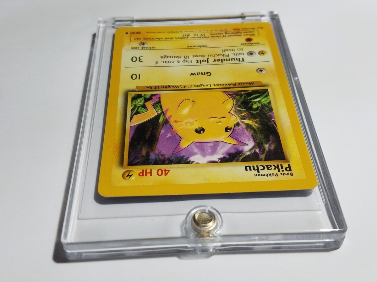 Rare Mint Condition Collectors Basic Pokemon Pikachu Trading Card
