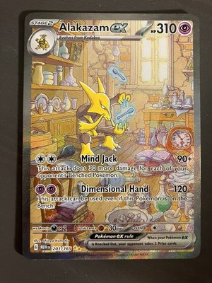 Pokemon Alakazam ex 201/165 SV: Scarlet & Violet 151 (MEW) Spec