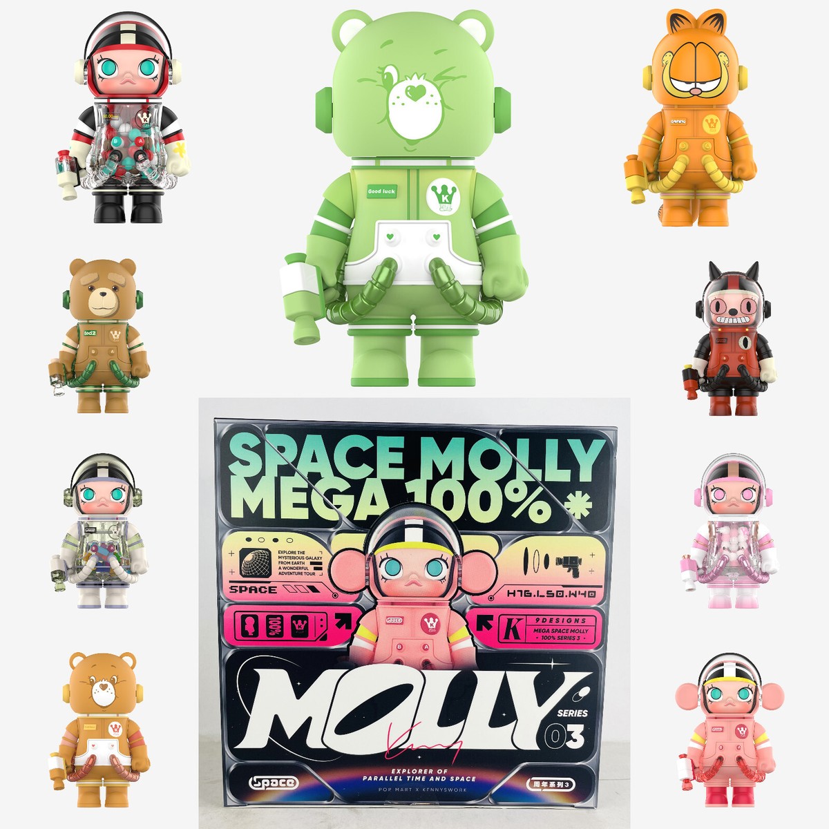 POP MART 100% Mega Space Molly Series 3 Blind Box Confirmed Figure
