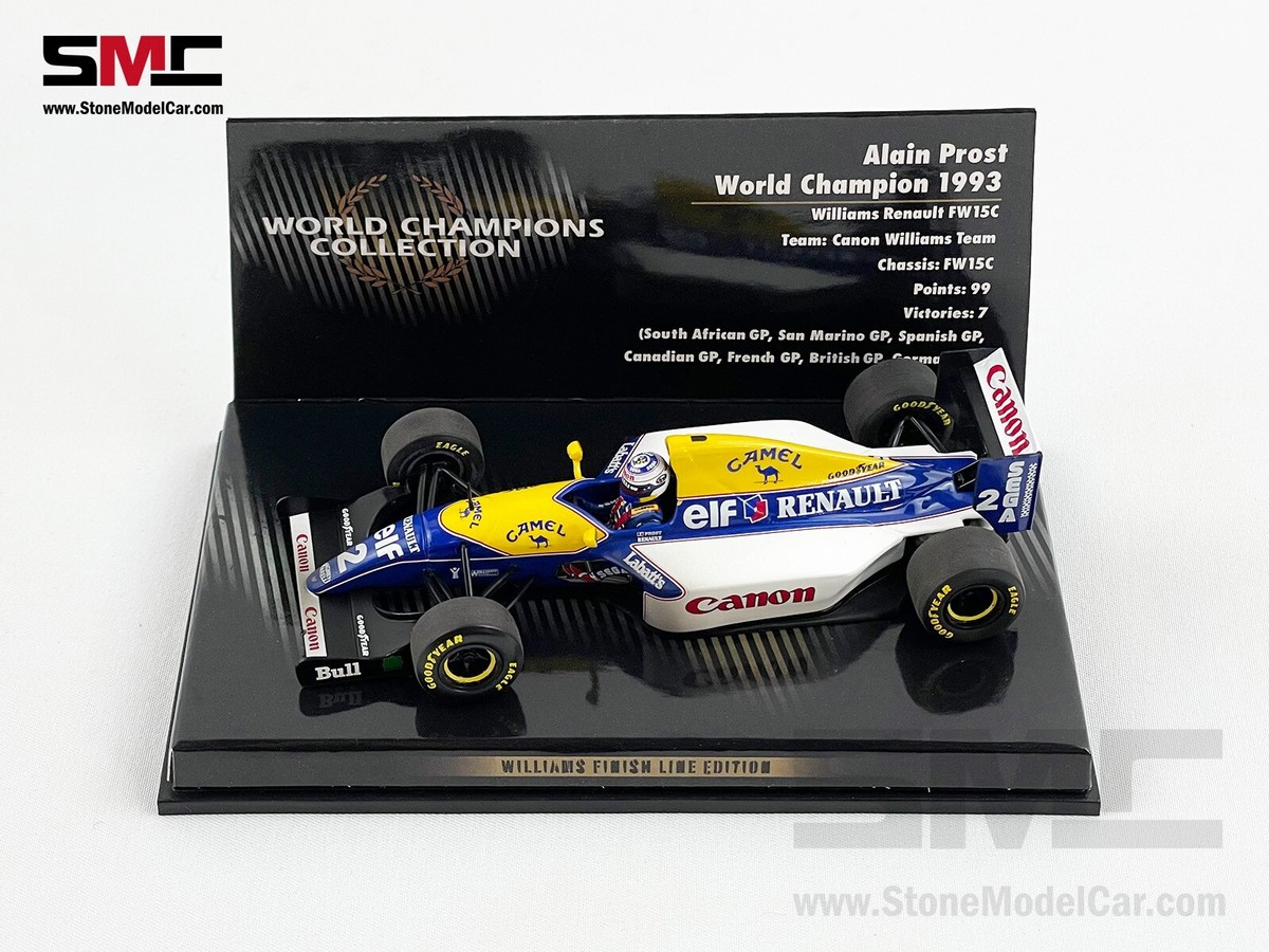 Williams F1 FW15C #2 Alain Prost 1993 World Champion 1:43