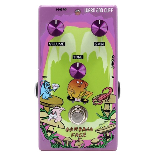 Wren and Cuff Your Face 60s Vitamin Q Mod Silver Fuzz Guitar