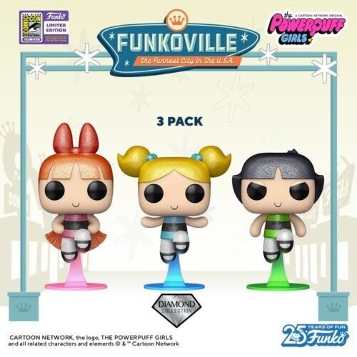 Funko Pop SDCC 2023 Powerpuff Girls 3 Pack LE 1000 *OFFICIAL