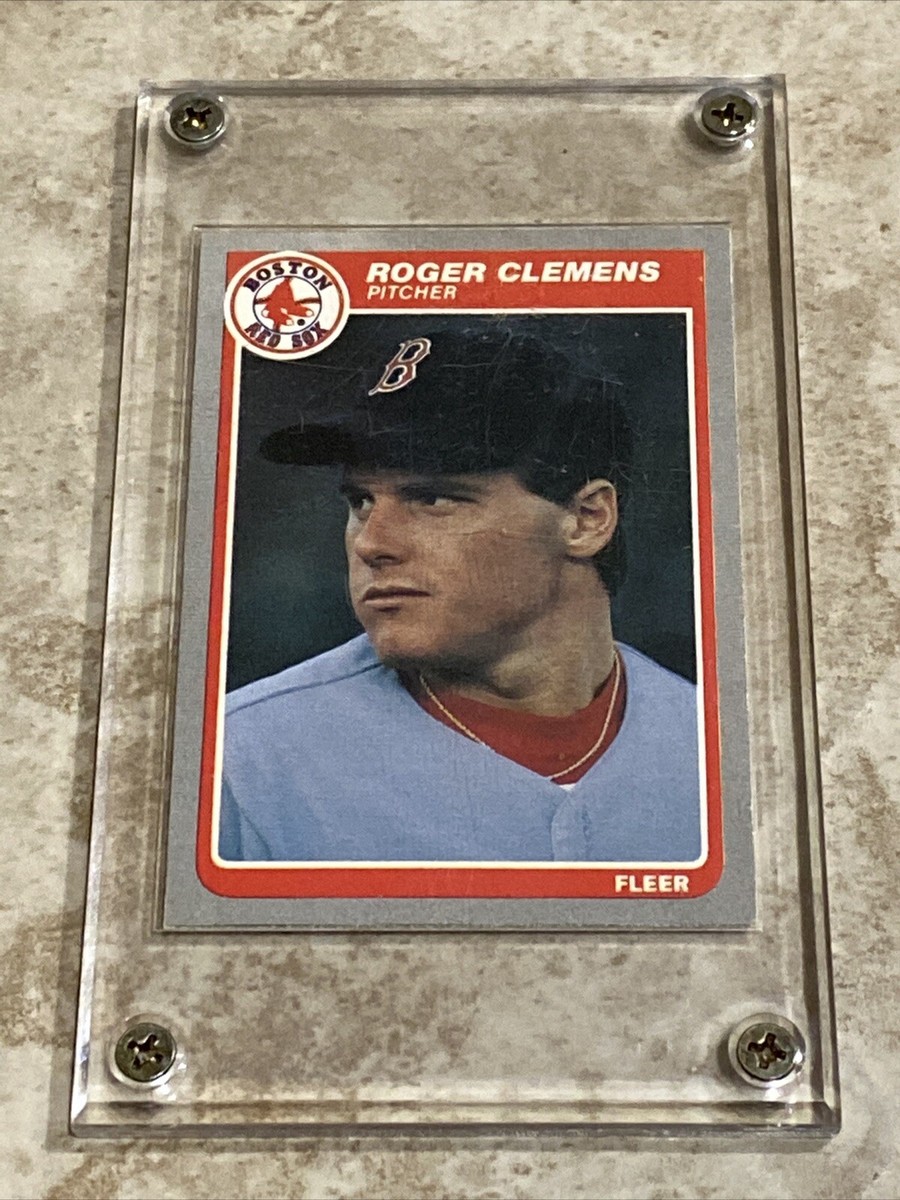 1985 Fleer Roger Clemens Boston Red Sox #155 Baseball Error Card