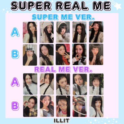 ILLIT SUPER REAL ME 1st Mini album Photo card SUPER ME ver. REAL