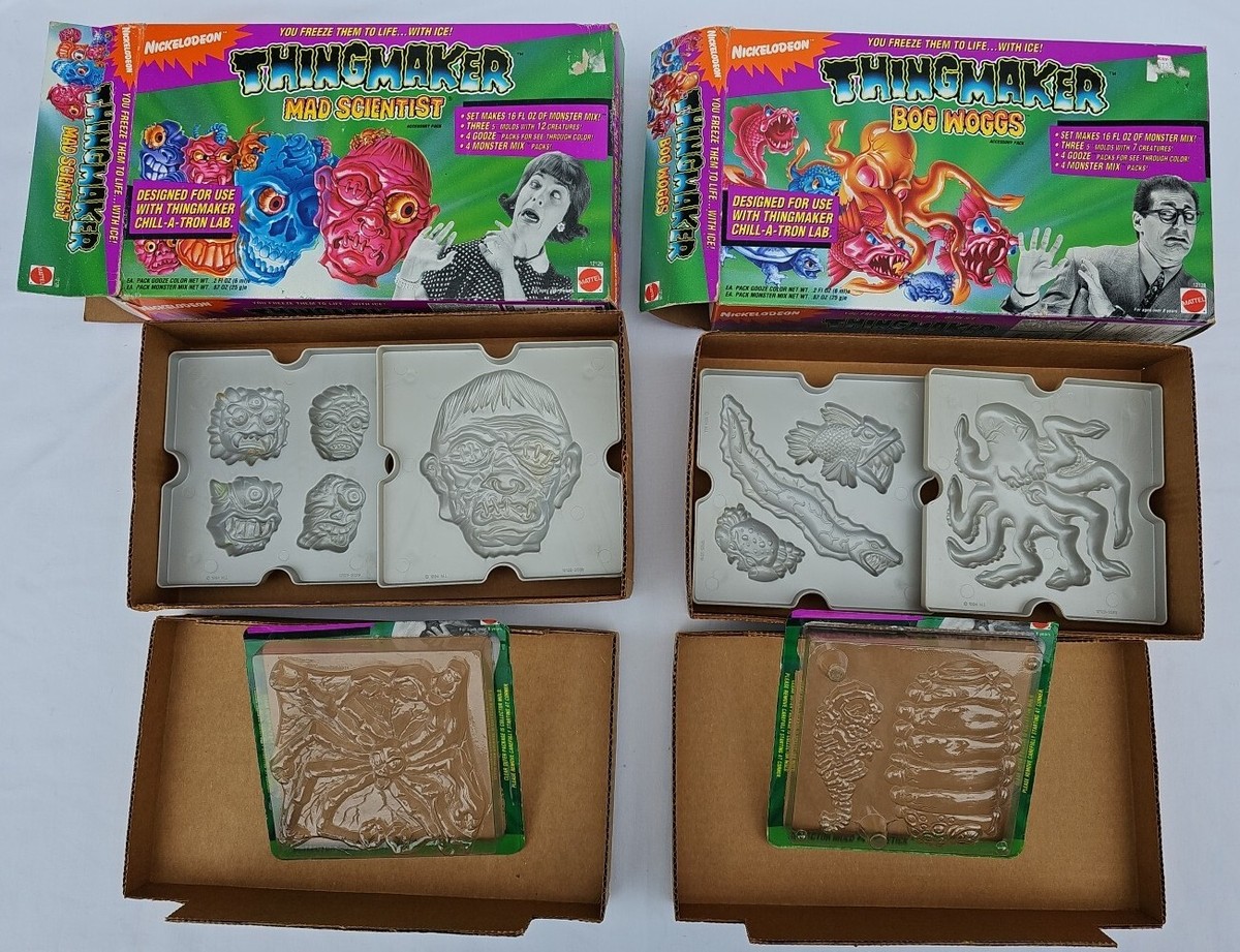 1994 Mattel Nickelodeon THINGMAKER Bogs & Wogs & Mad Scientist