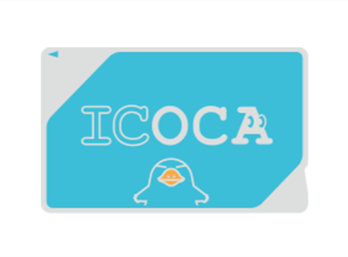 ICOCA Prepaid Transportation IC card JR West pre charged with ¥500