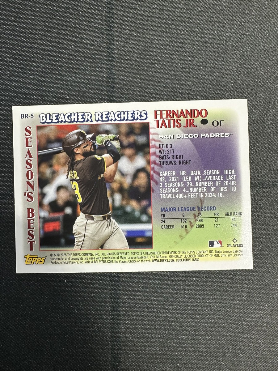 2025 Topps Update Fernando Tatis Bleacher Reachers Purple #BR-5 | eBay