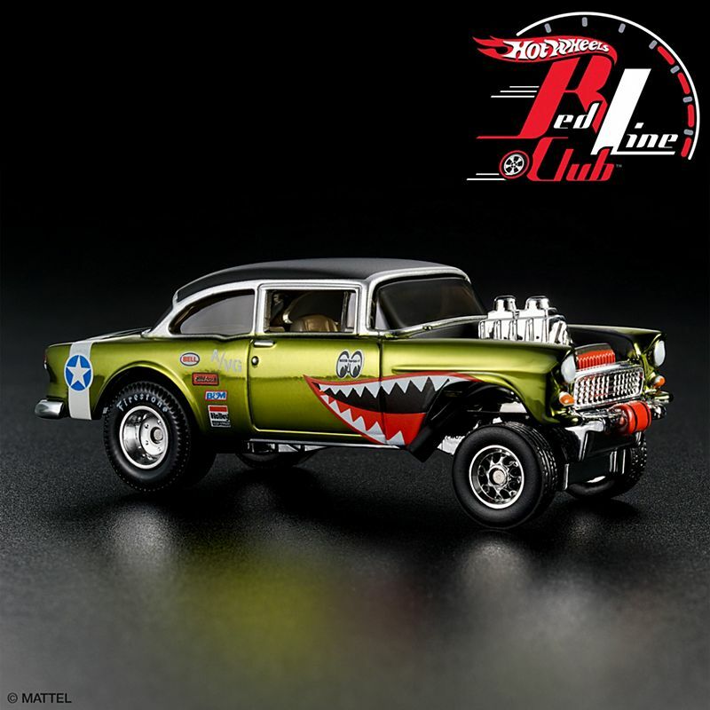 Hot Wheels RLC 55 Chevy Bel Air Gasser Moon Eyes Lower Number